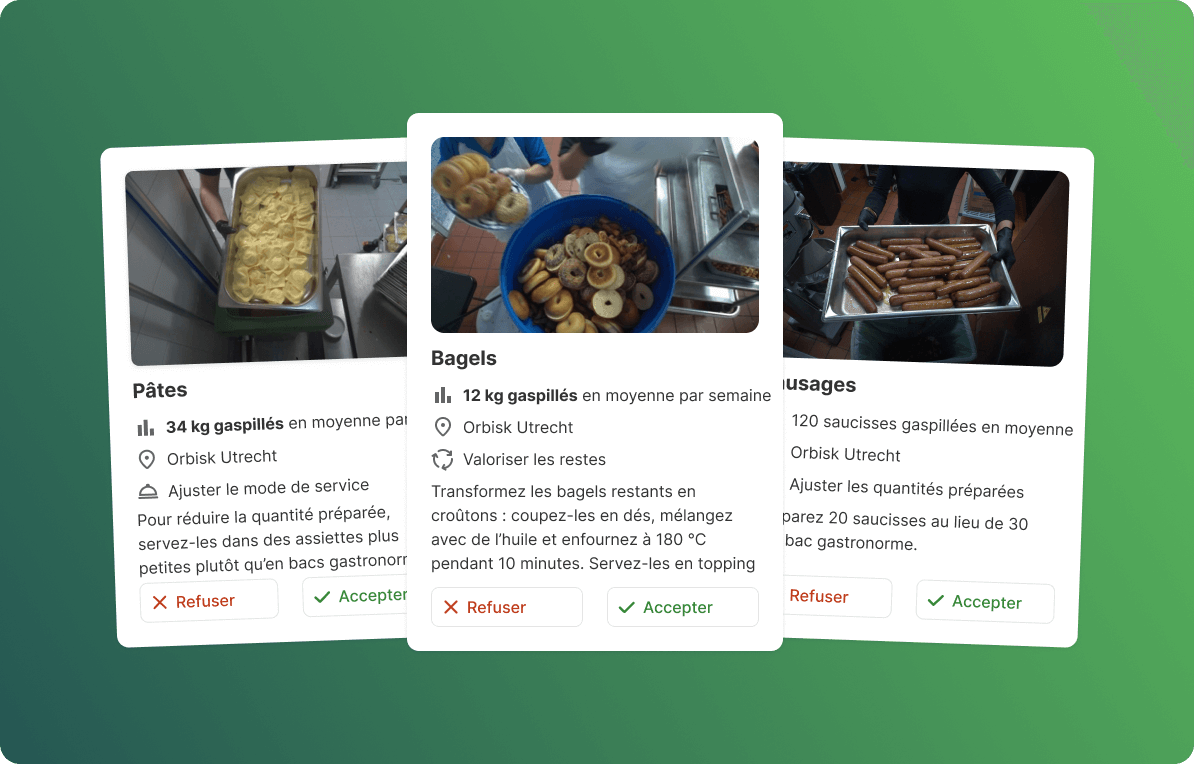 Disposal photo with automatic categorization