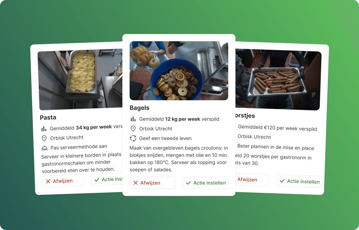 Disposal photo with automatic categorization