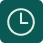 Light green clock icon