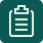 Light green clock icon