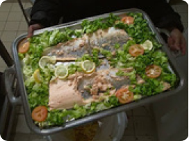 Orbisk above-bin food recognition
