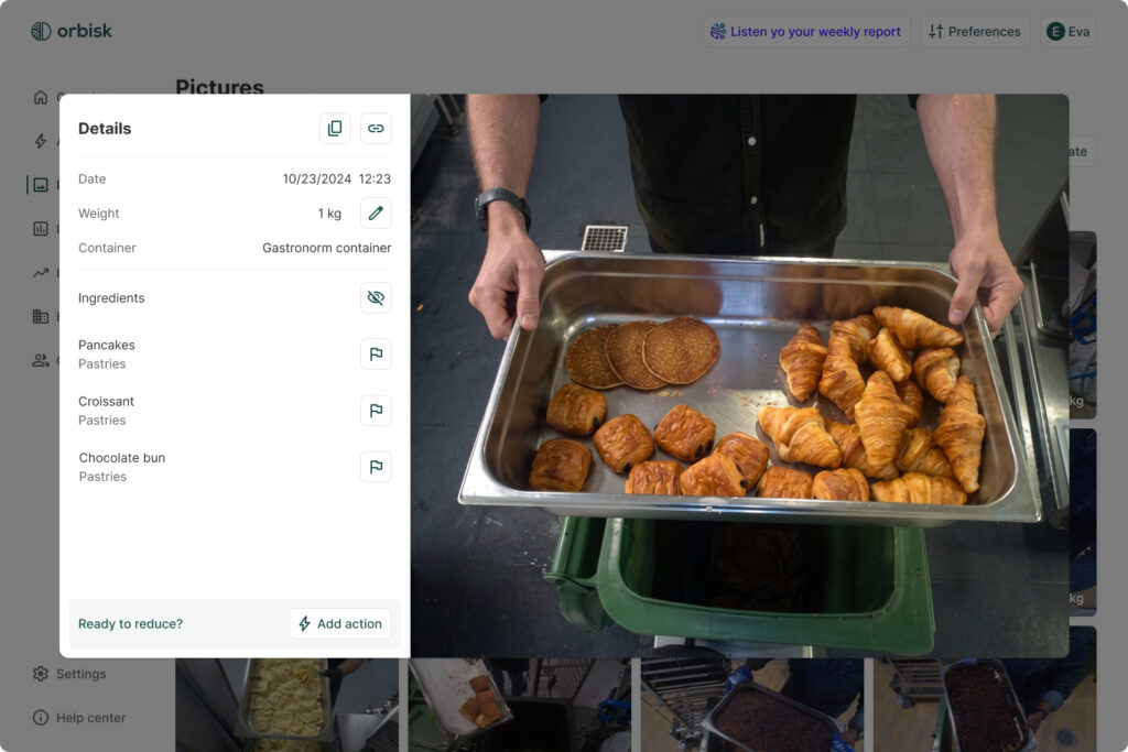 Screenshot of Orbisk dashboard